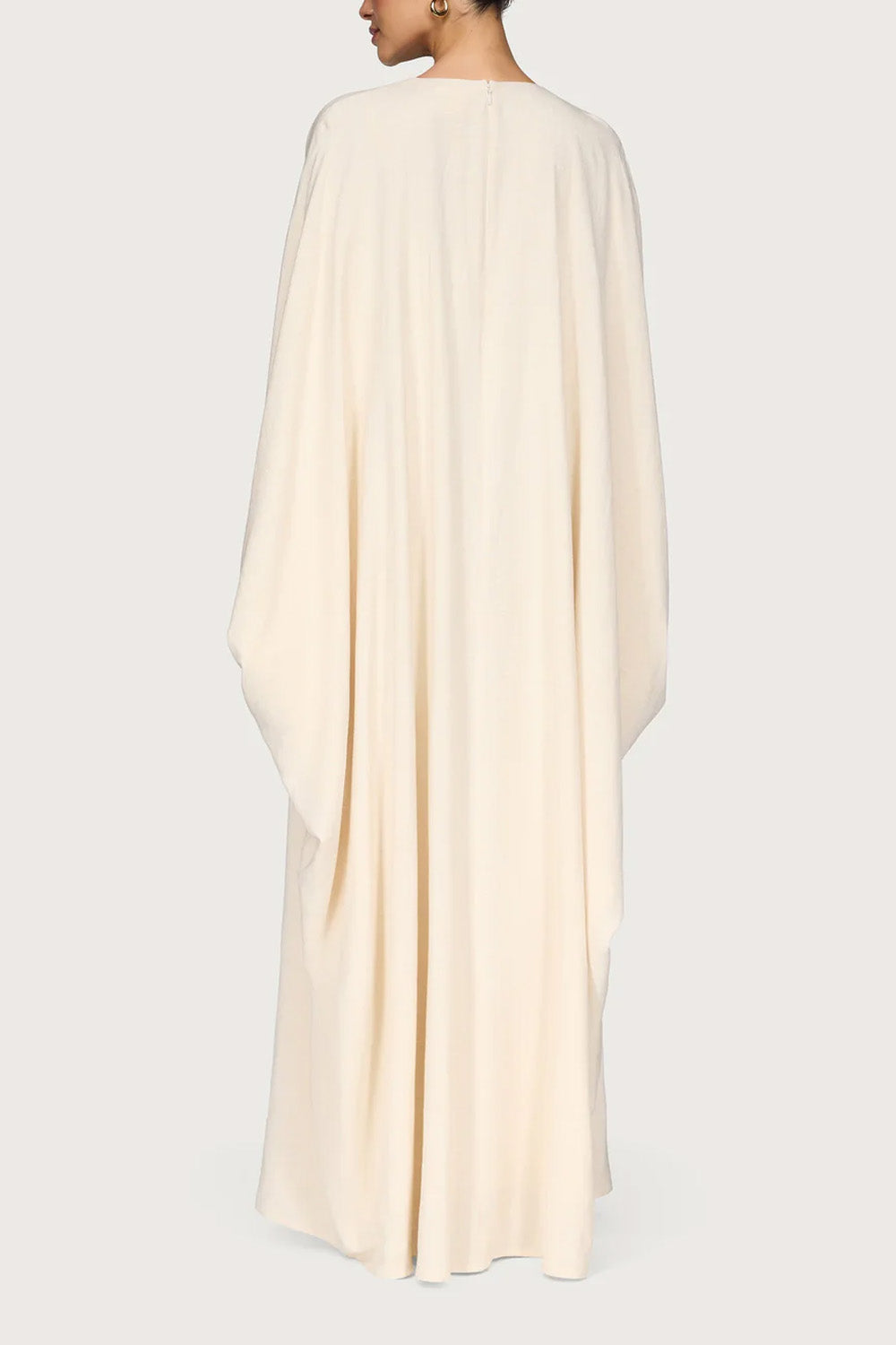Ladies' Comfortable and Stylish Round-neck Dress-Beige