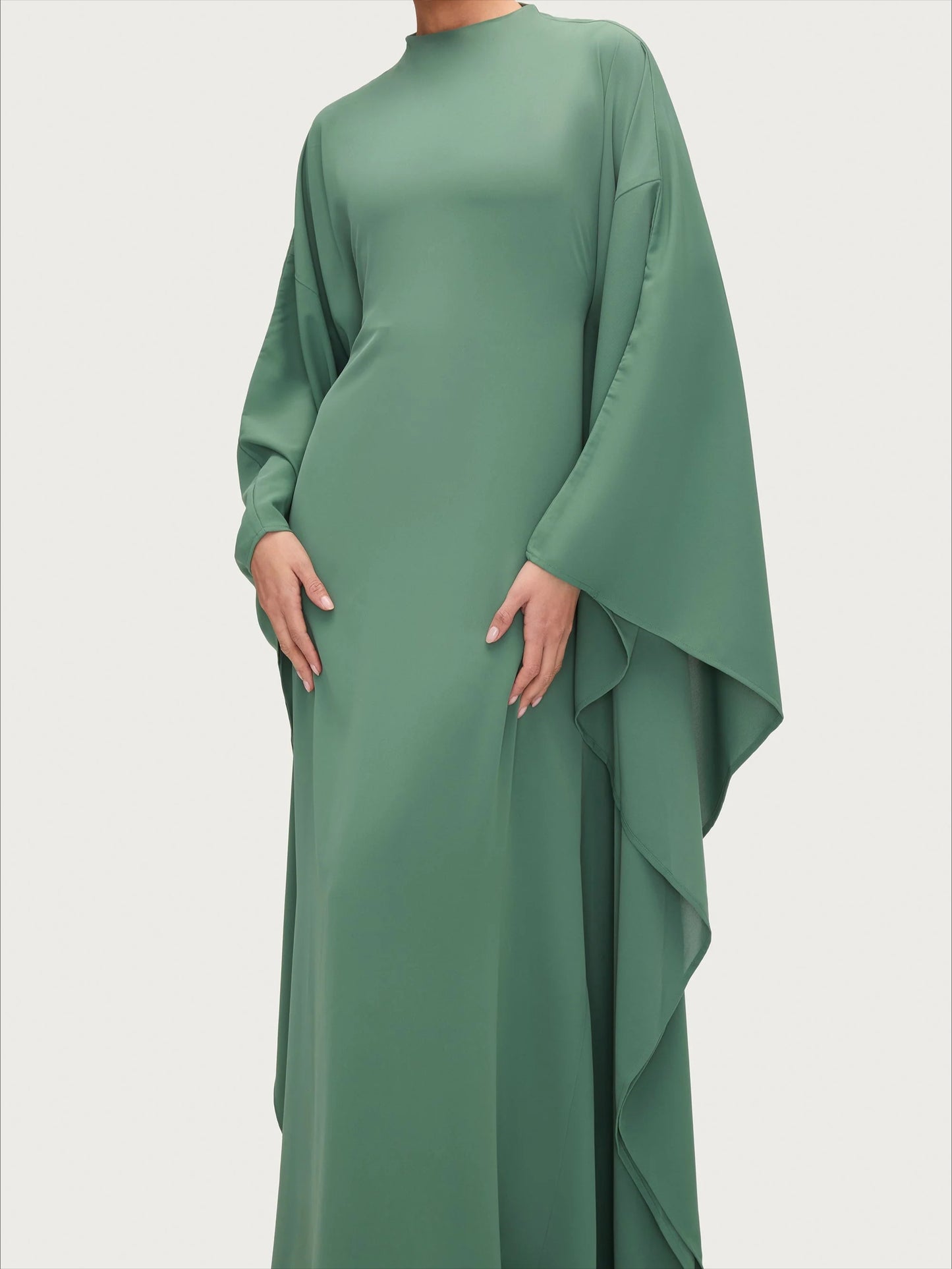 Salma Wings Inner Tie Abaya Dress