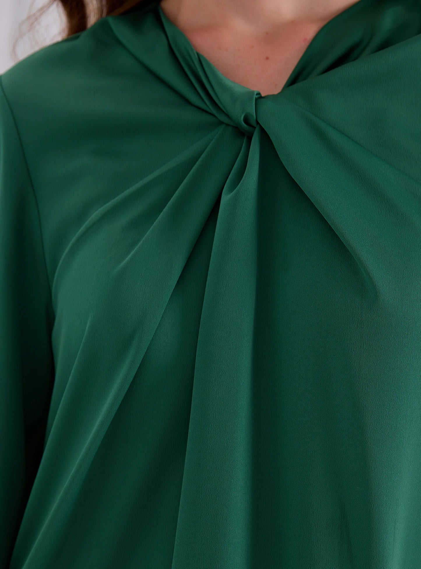 Green Ruffle Modest Muslim Maxi Abaya Dress-Green