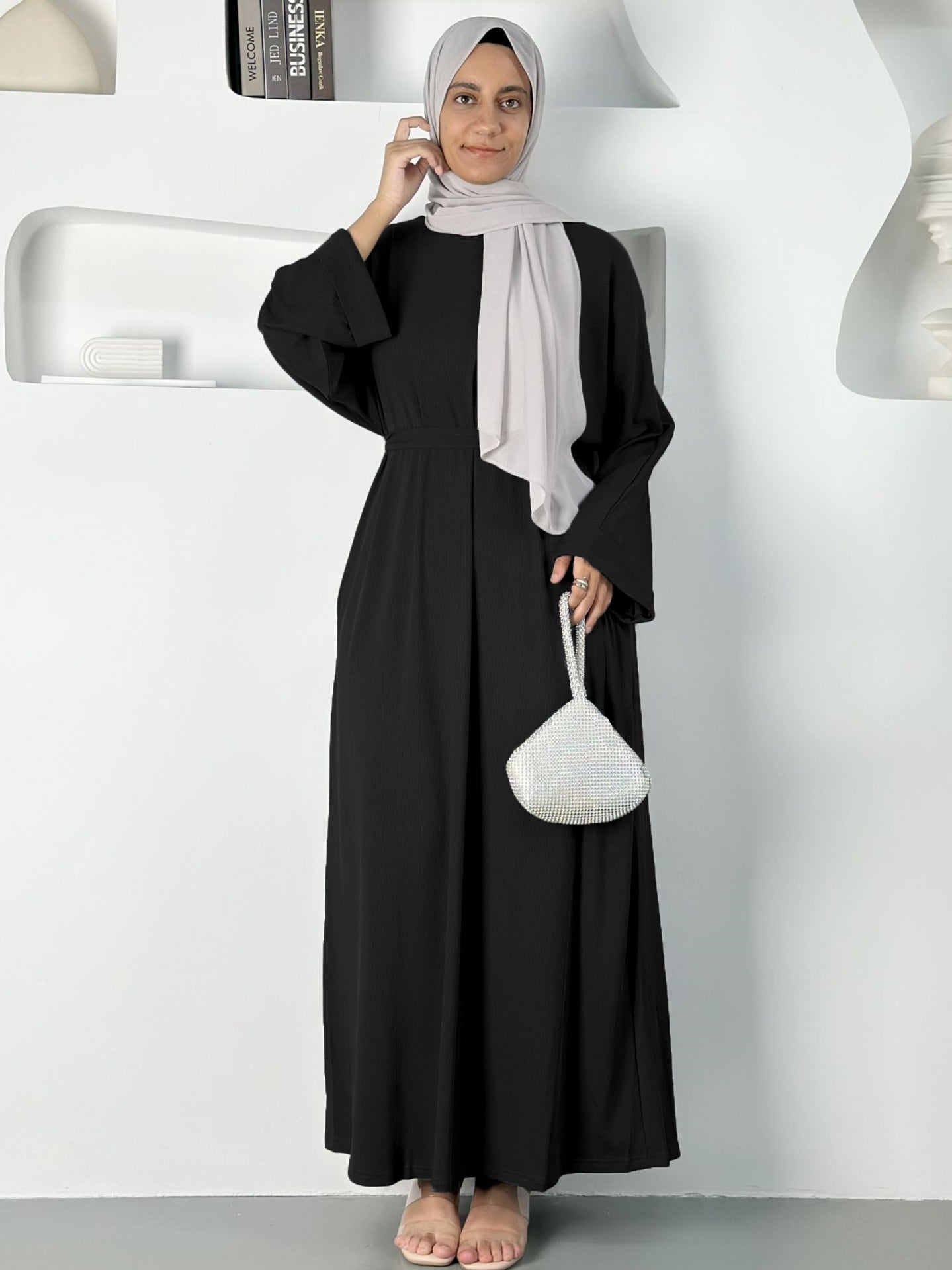 Essential High Spandex Daily Sloid Abaya