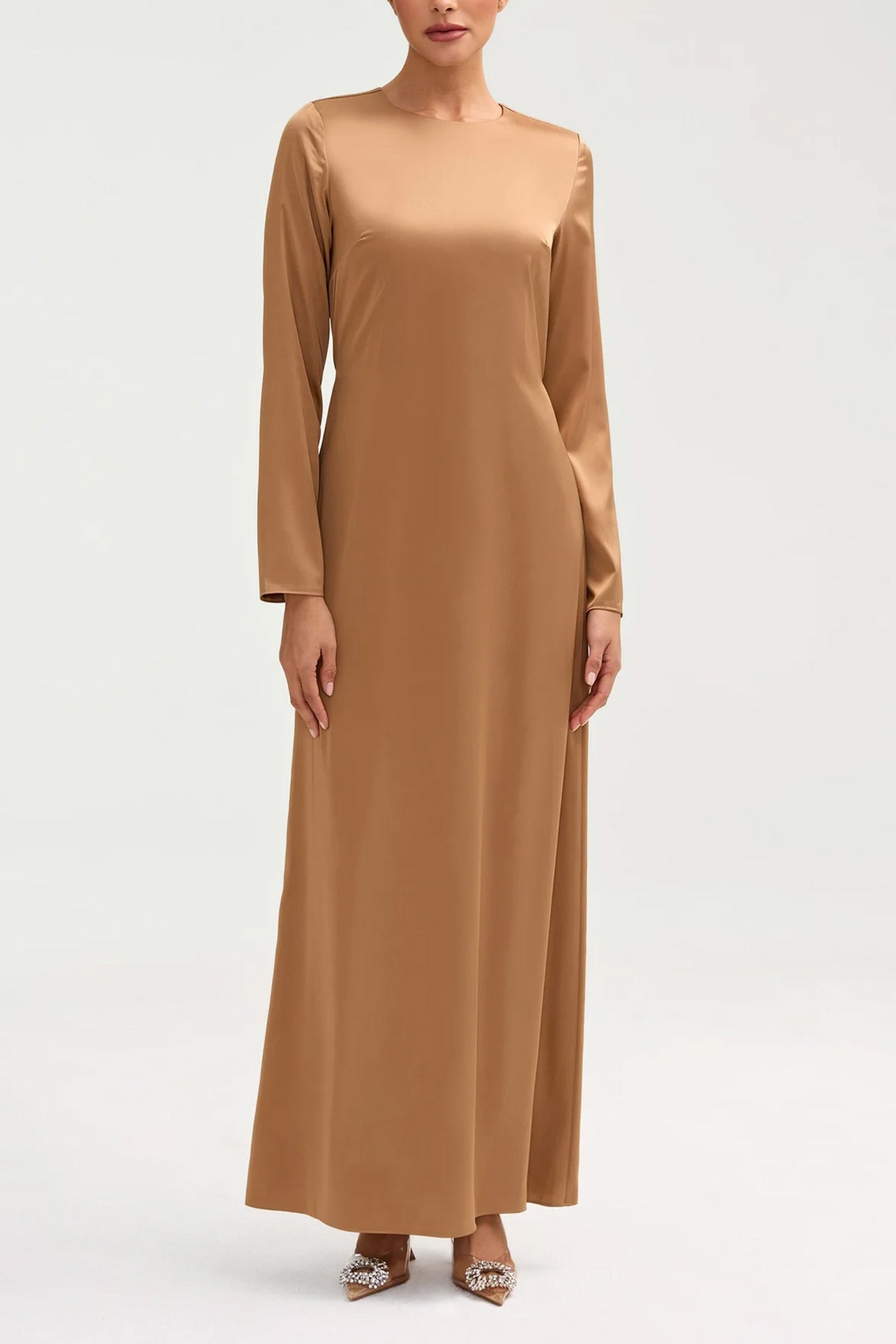 Classic Satin Maxi Dress - Champagne