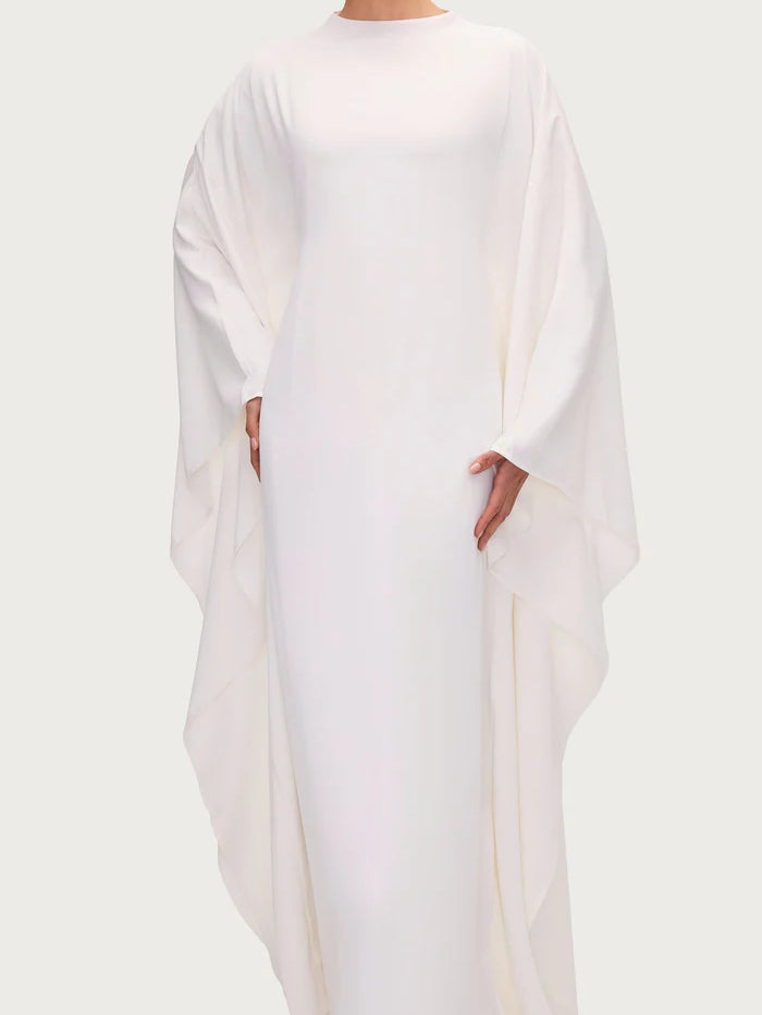 Salma Wings Inner Tie Abaya Dress
