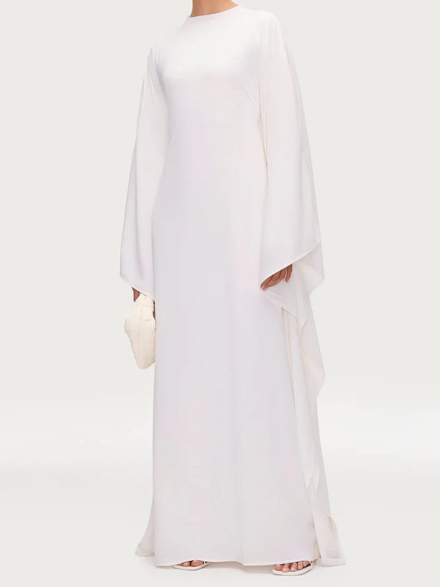 Salma Wings Inner Tie Abaya Dress