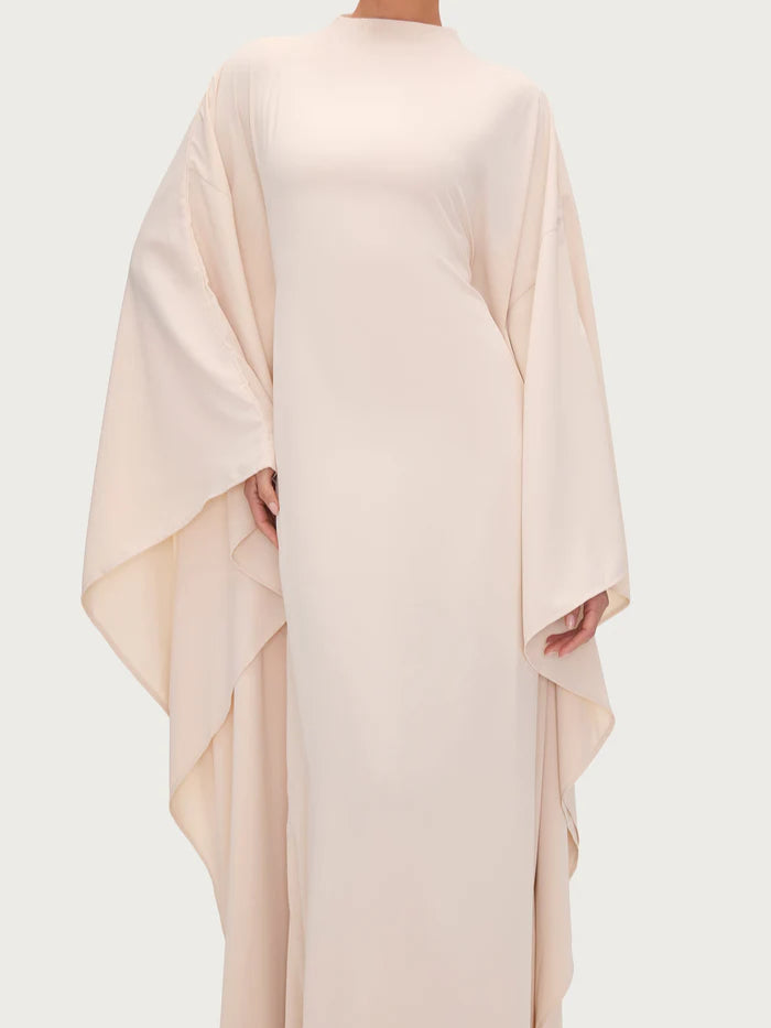 Salma Wings Inner Tie Abaya Dress