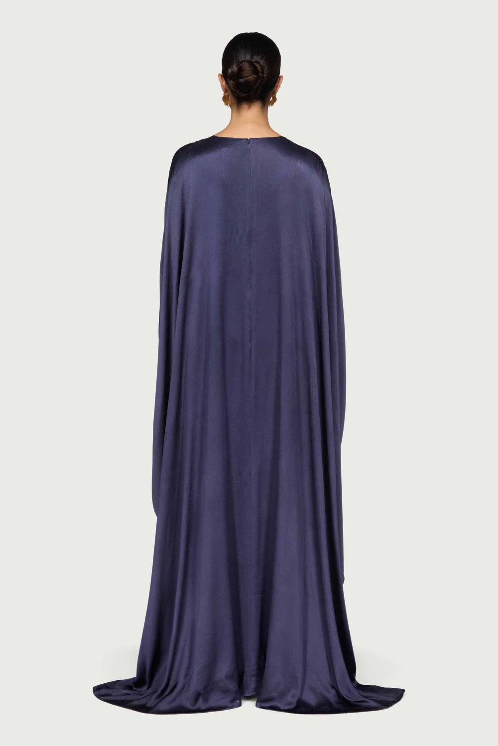 Satin Butterfly Maxi Dress-Twilight