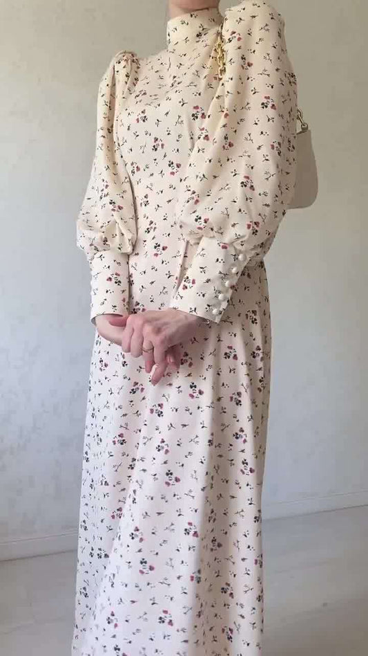 Women's Loose-fitting Lace-up Floral Dresses