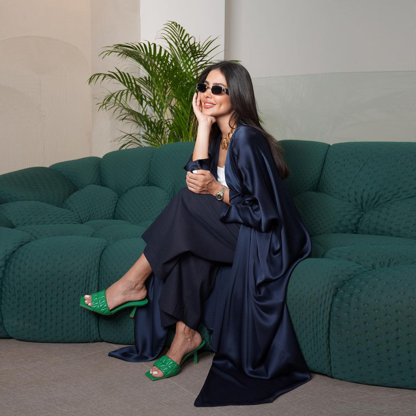 Classic Elegant Front Open Abaya