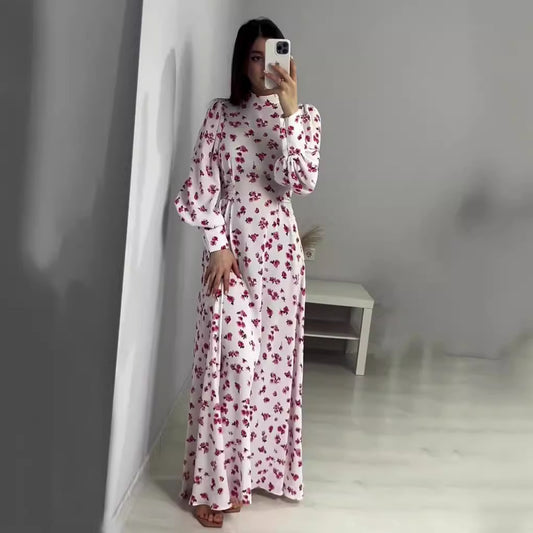 Floral Mori Tie Waist Dress