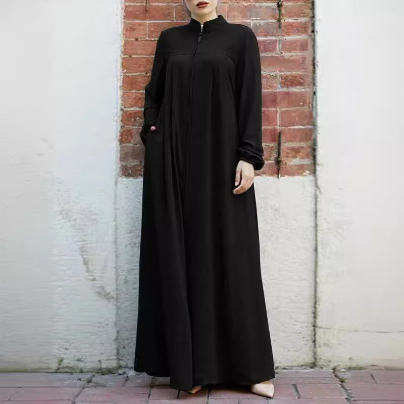Women's Stand-Up Collar Decent Dress