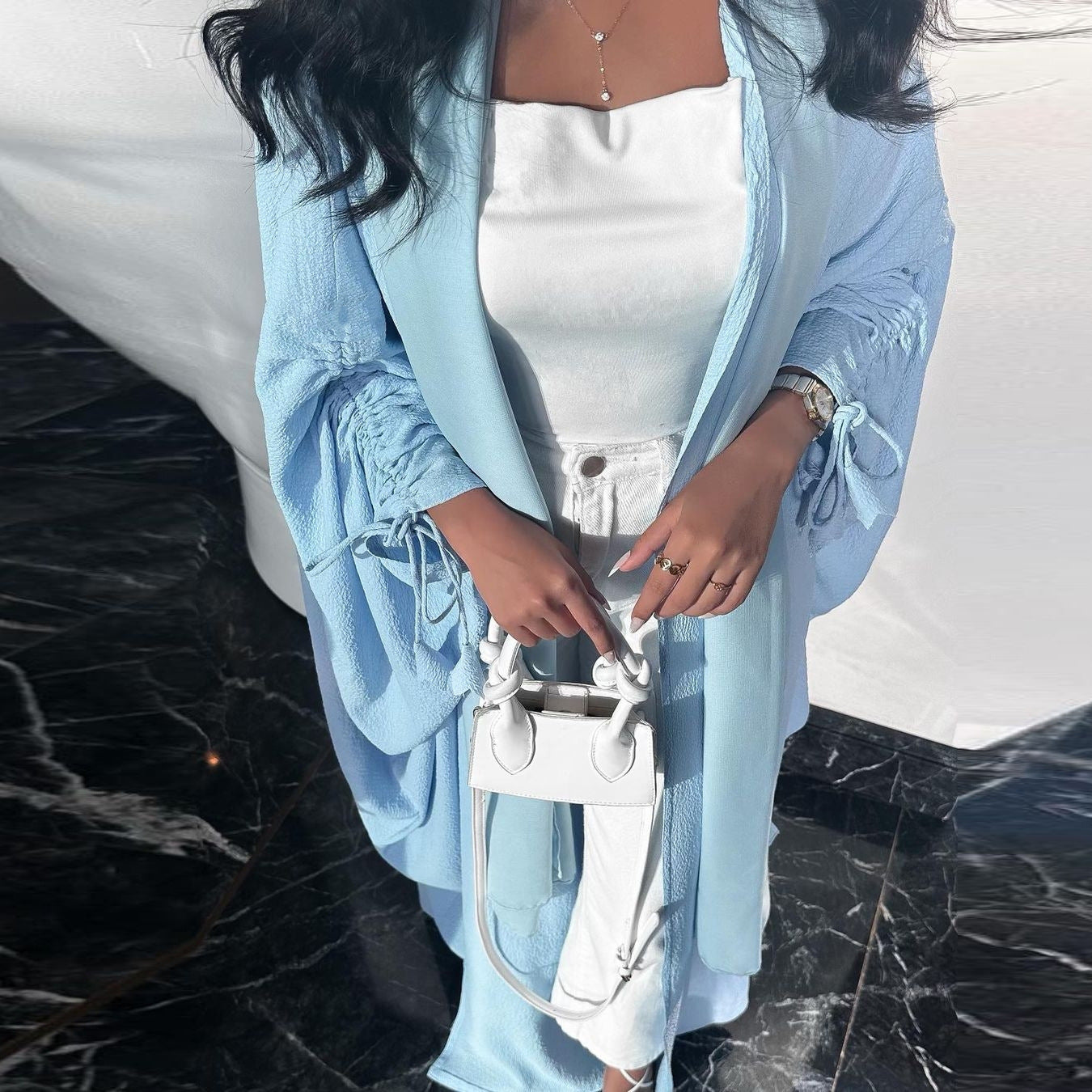 Trendy Open Abaya Style Robe