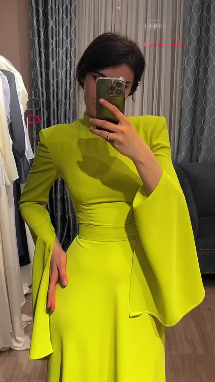 Women's Long Half-neck Design Dress