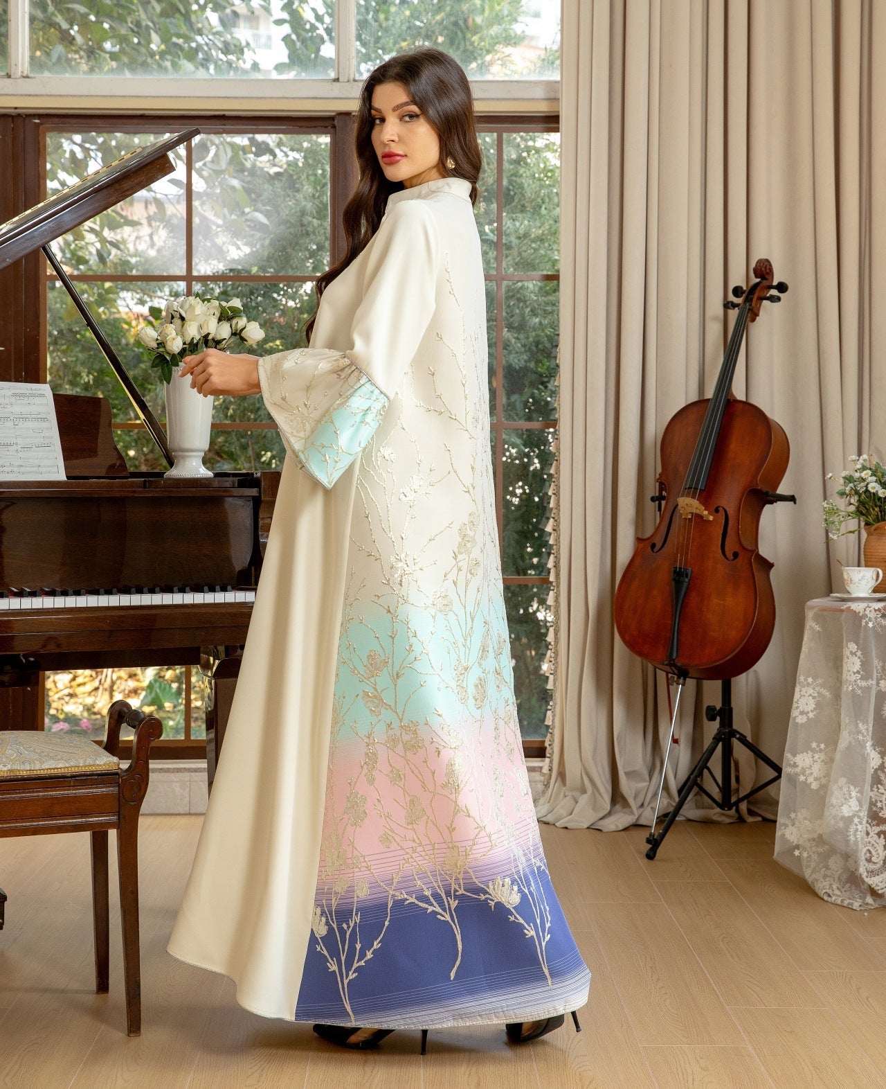 Elegant Muslim Style Evening Gown