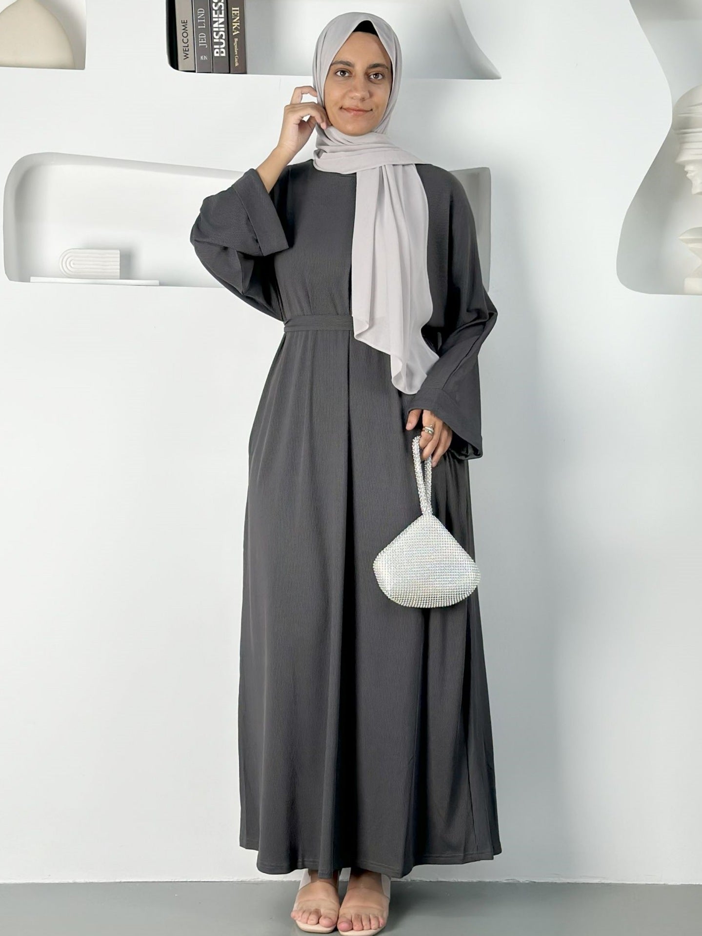 Essential High Spandex Daily Sloid Abaya