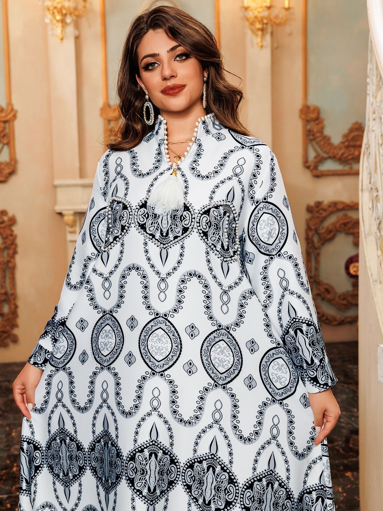 Comfortable Maxi Party Dress - White