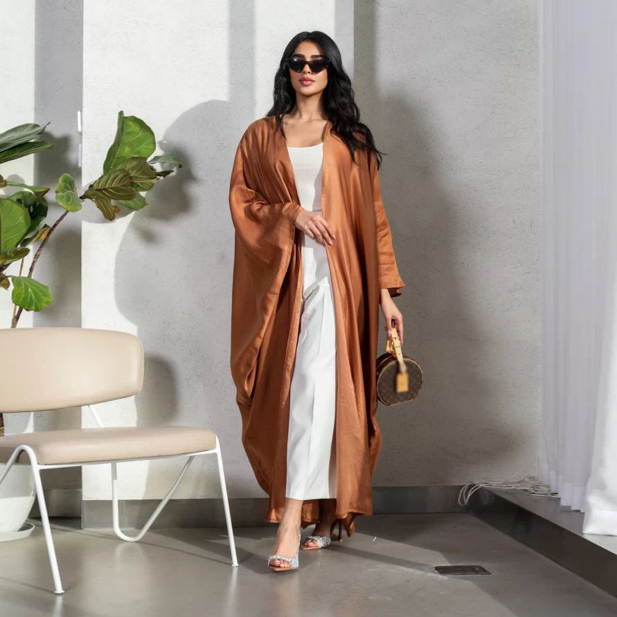 Flattering Plus Size Open Abaya