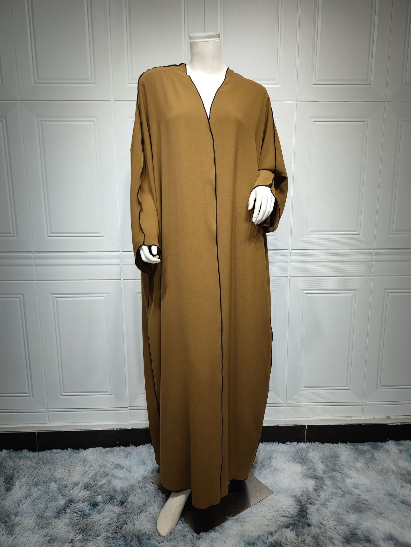 Chic Open Front Abaya Dress