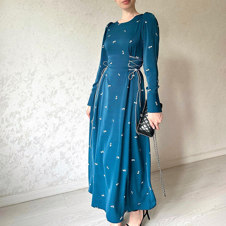 Women's Long Waist-cinching Dresses