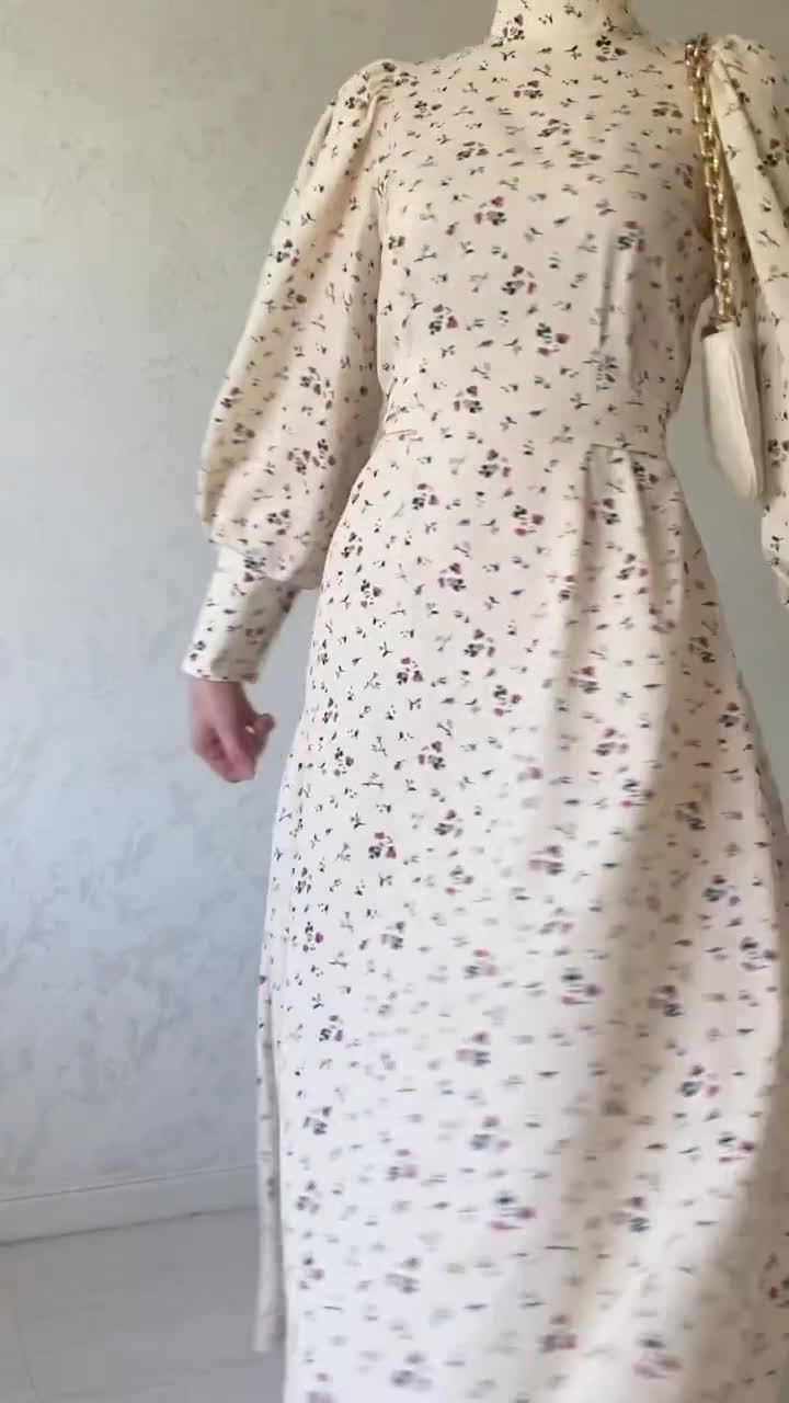 Women's Loose-fitting Lace-up Floral Dresses