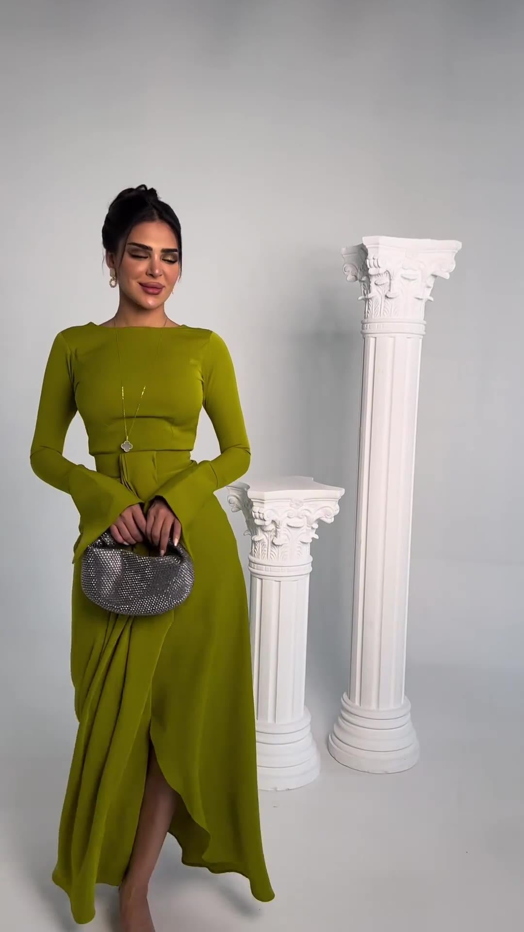 Women's Satin Banquet Maxi Dress