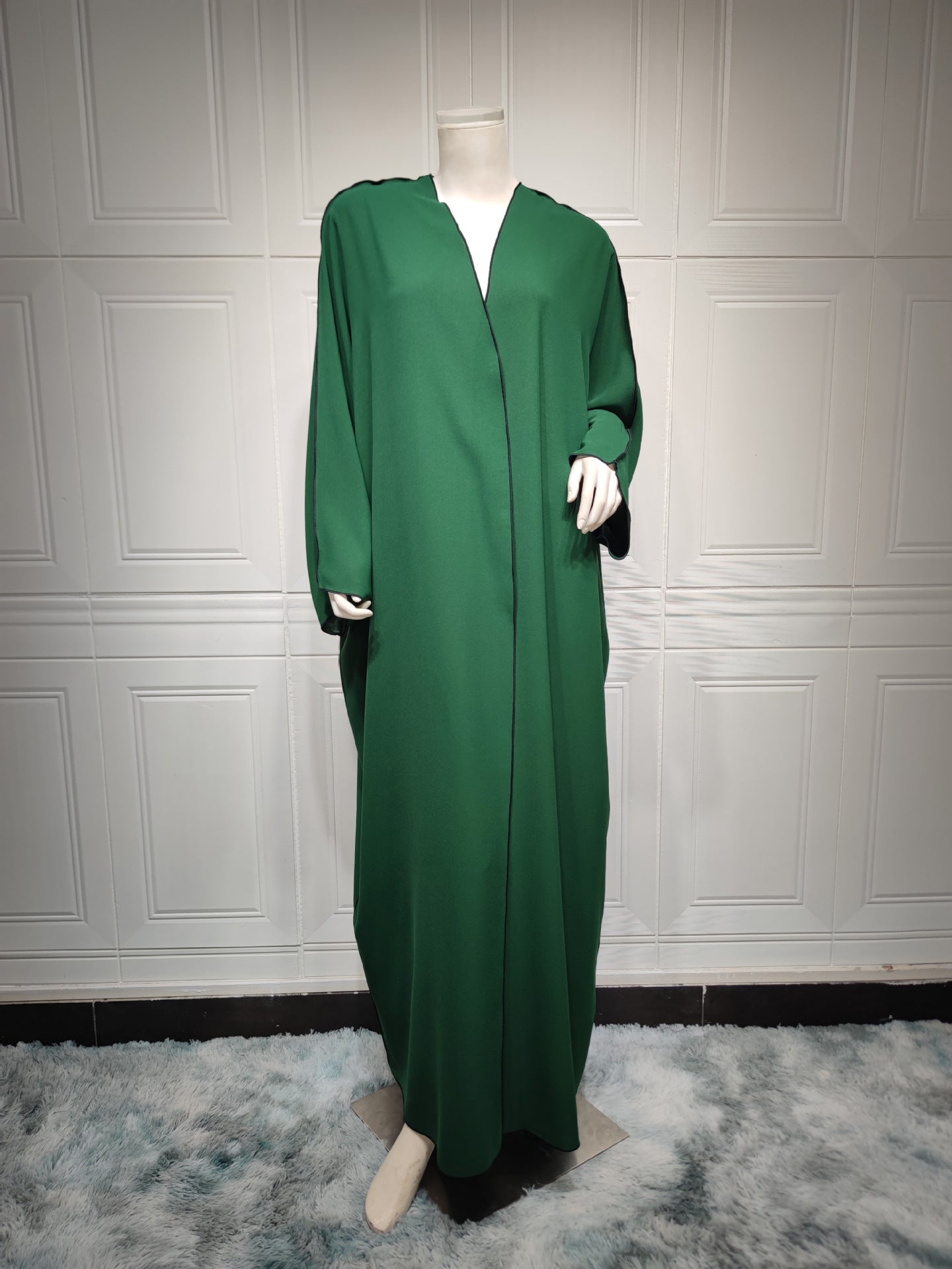 Chic Open Front Abaya Dress