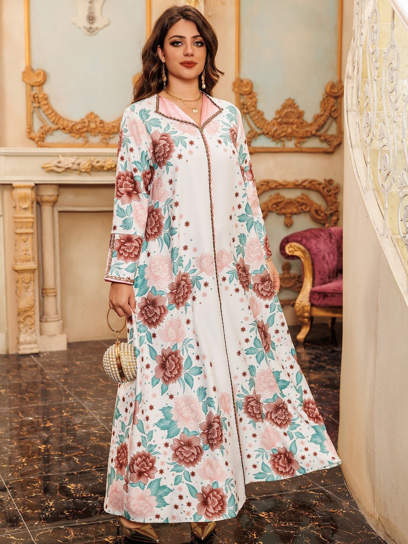 Beautiful Wedding Party Modest Dress - White