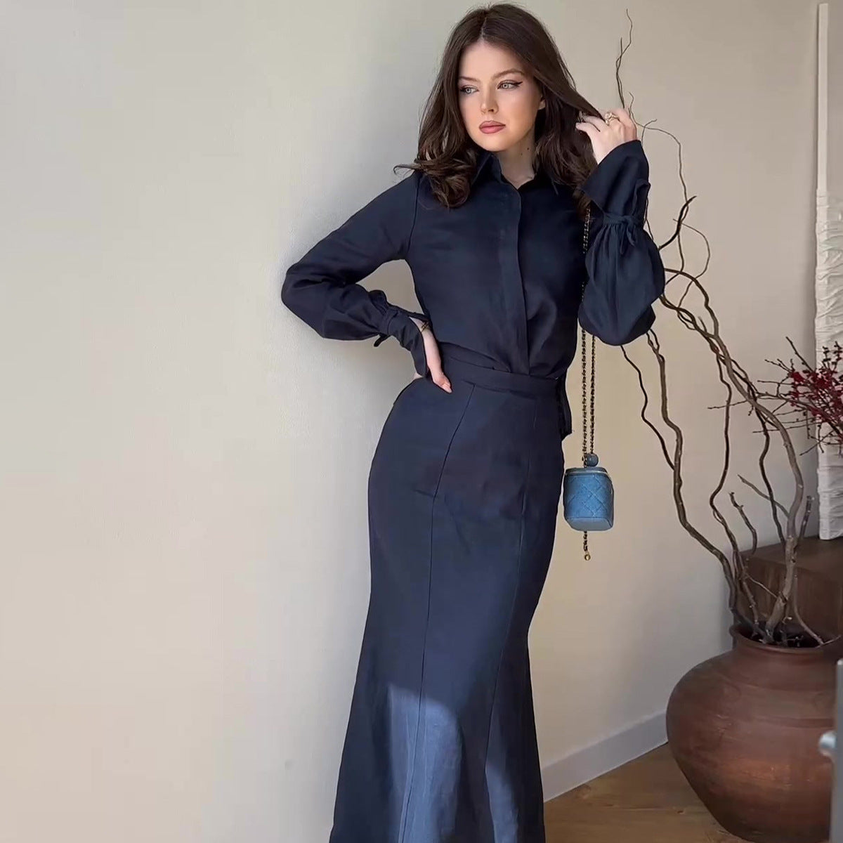 Women's Breathable, Casual and Elegant Two-piece Long Dress