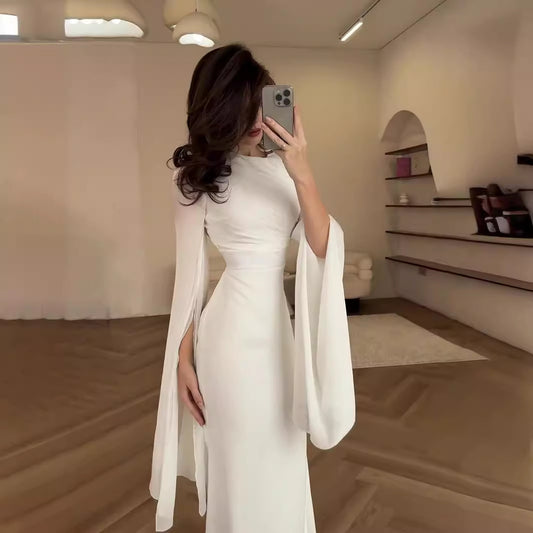Women's Patchwork Satin Slim Dress