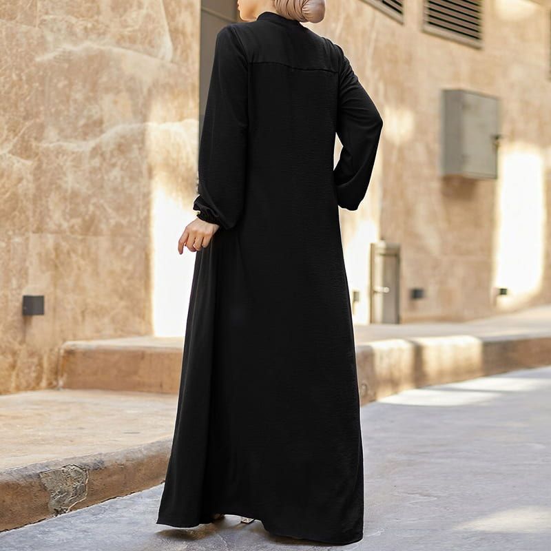 Women's Stand-Up Collar Decent Dress