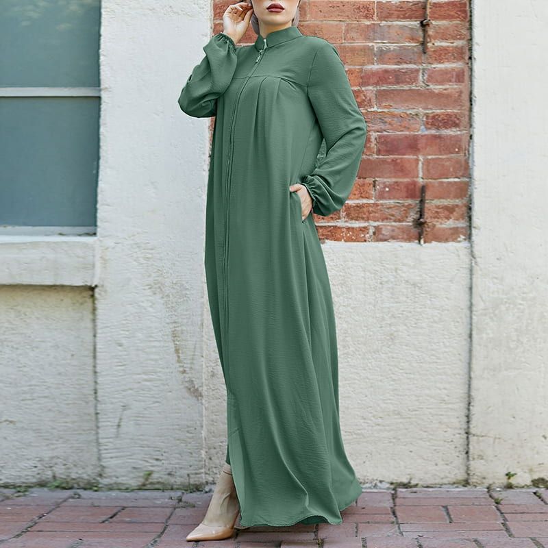 Women's Stand-Up Collar Decent Dress