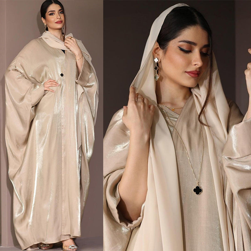 Glamorous Embellished Open Front Abaya