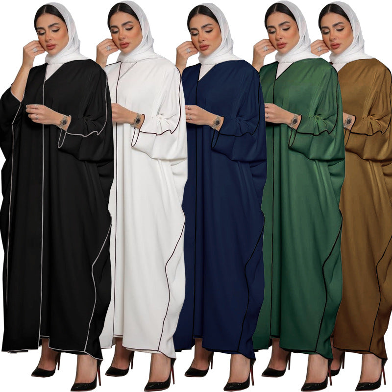 Chic Open Front Abaya Dress