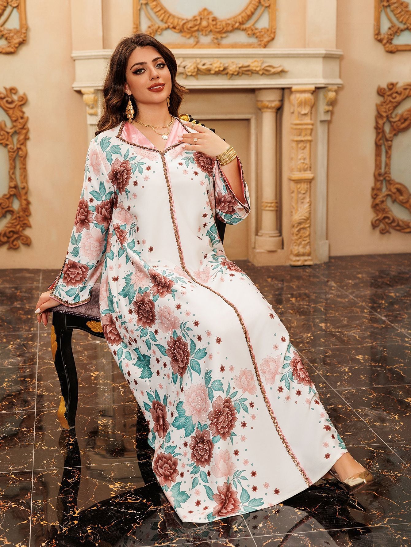 Beautiful Wedding Party Modest Dress - White