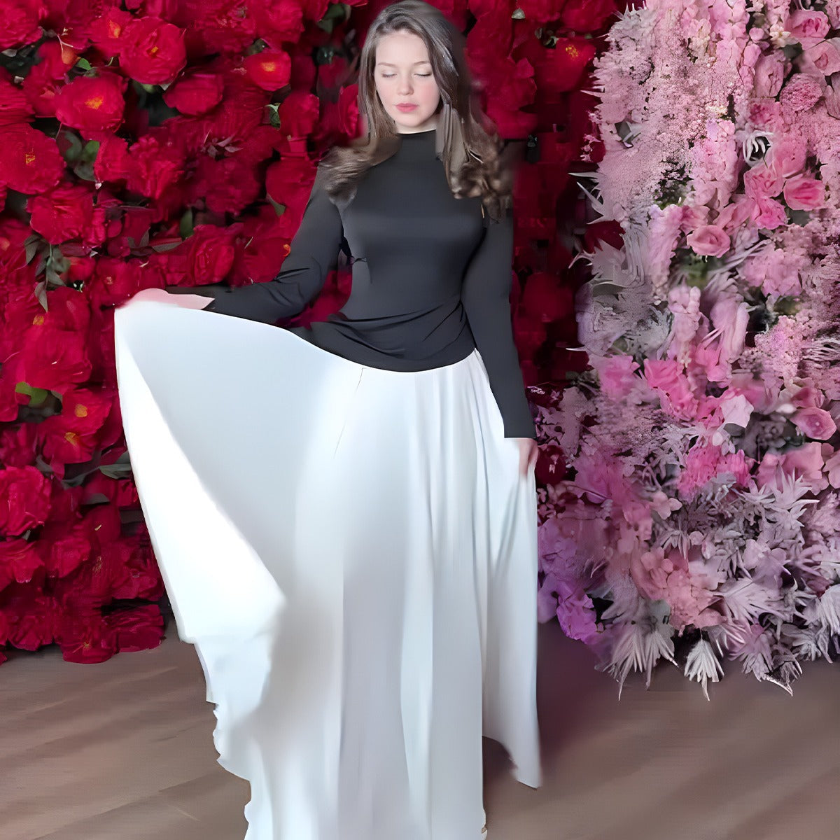 Panelled with Pleated Waists for Oversized Dresses