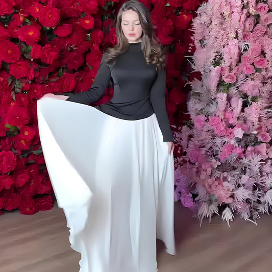 Panelled with Pleated Waists for Oversized Dresses