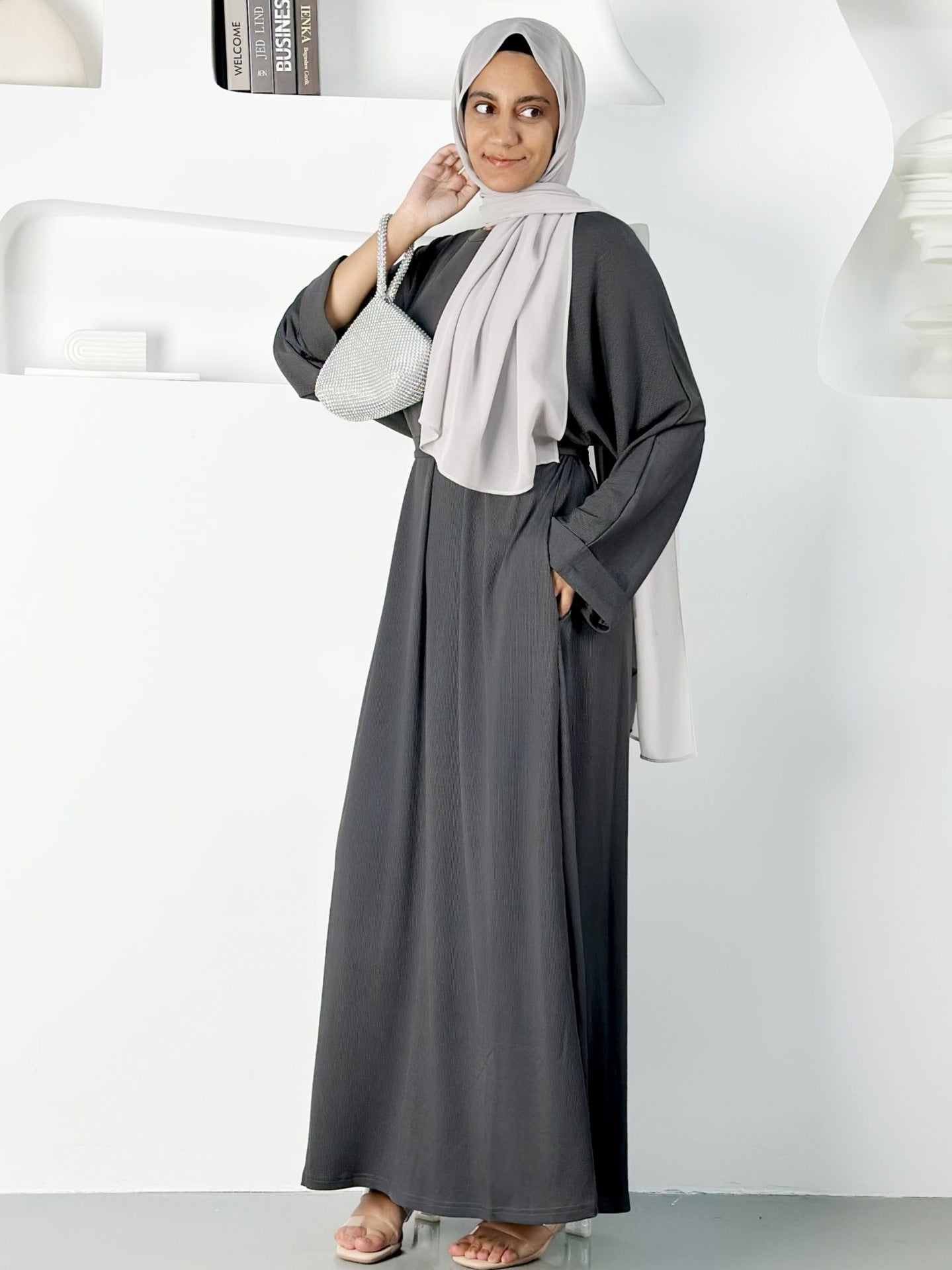Essential High Spandex Daily Sloid Abaya
