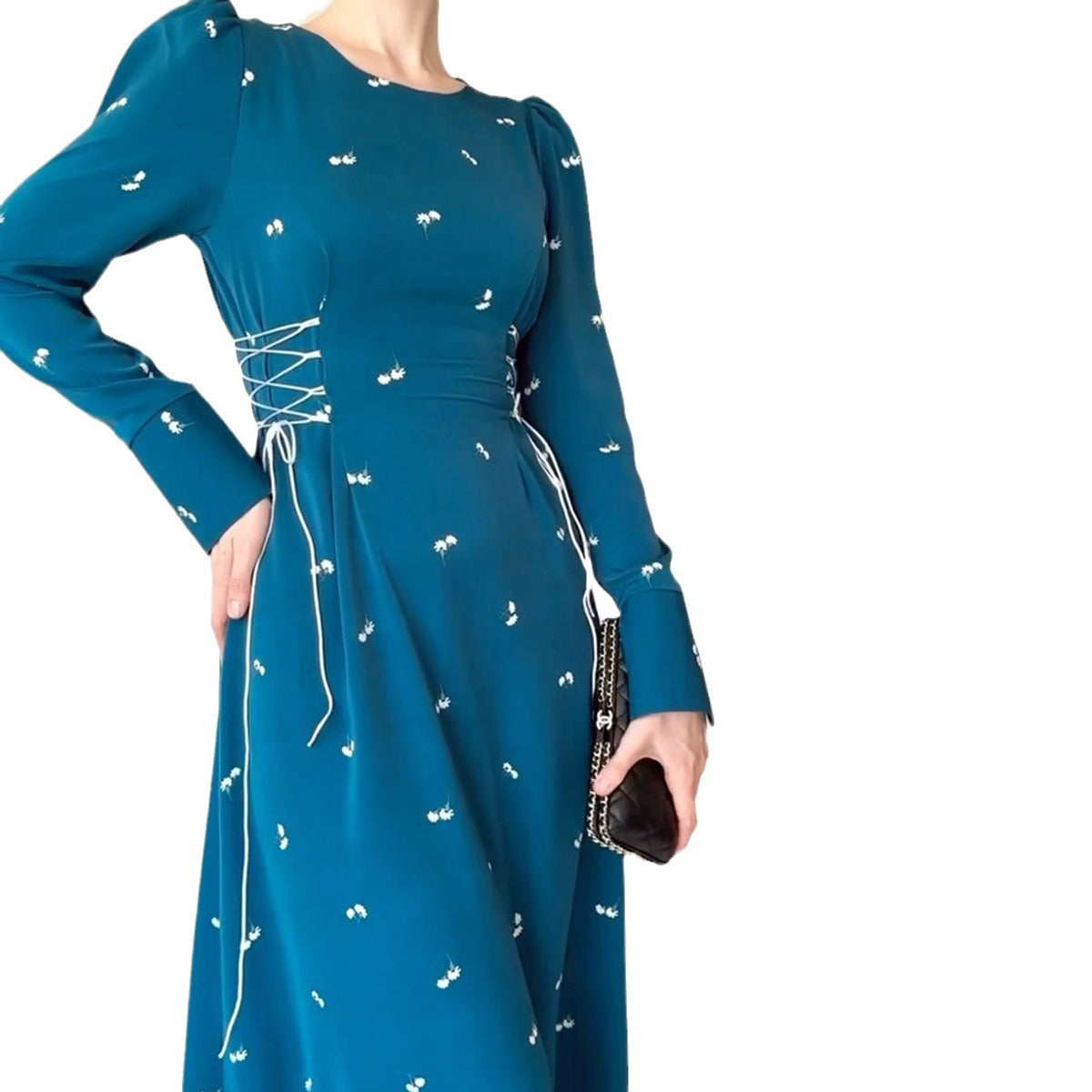 Women's Long Waist-cinching Dresses