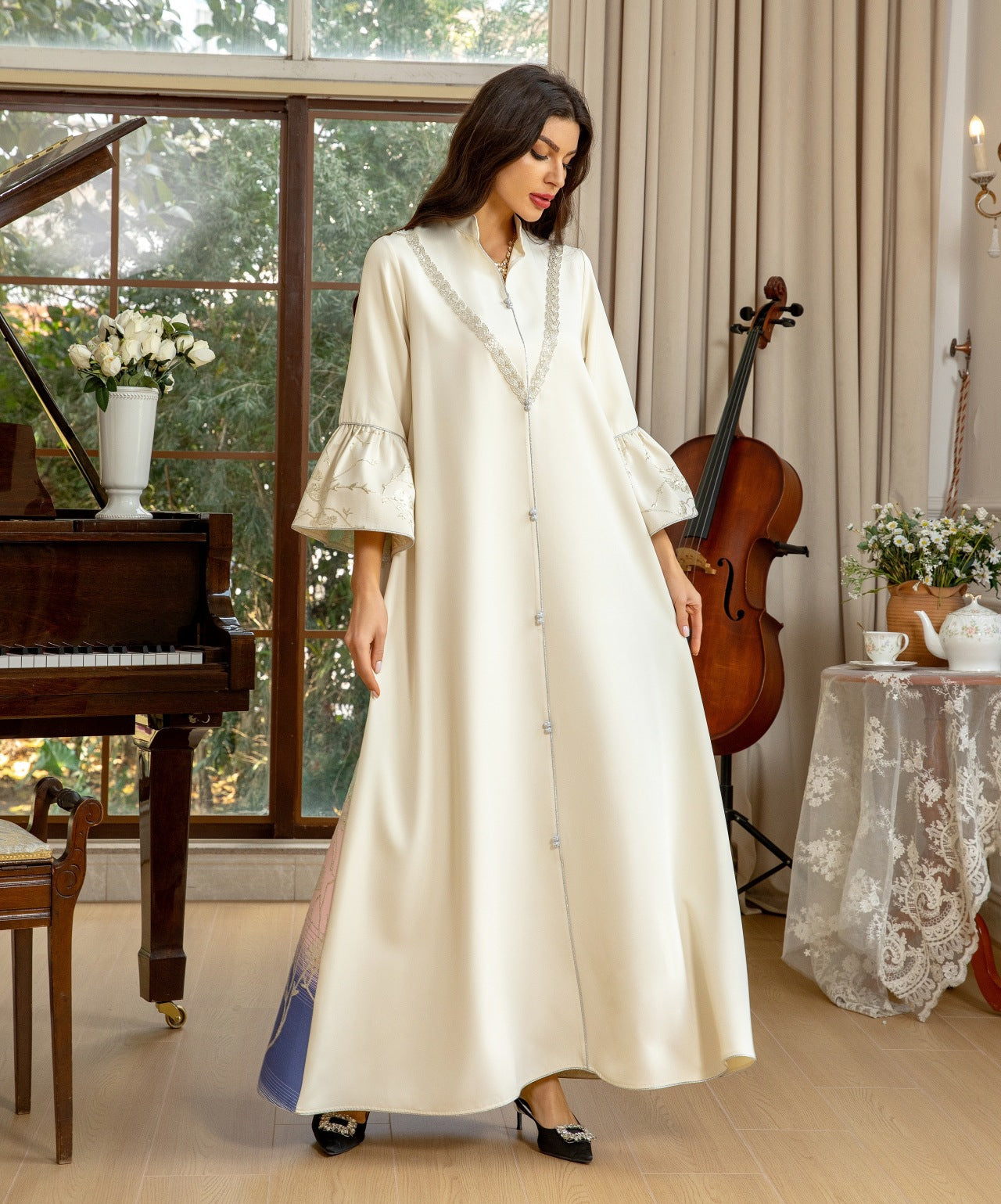 Elegant Muslim Style Evening Gown