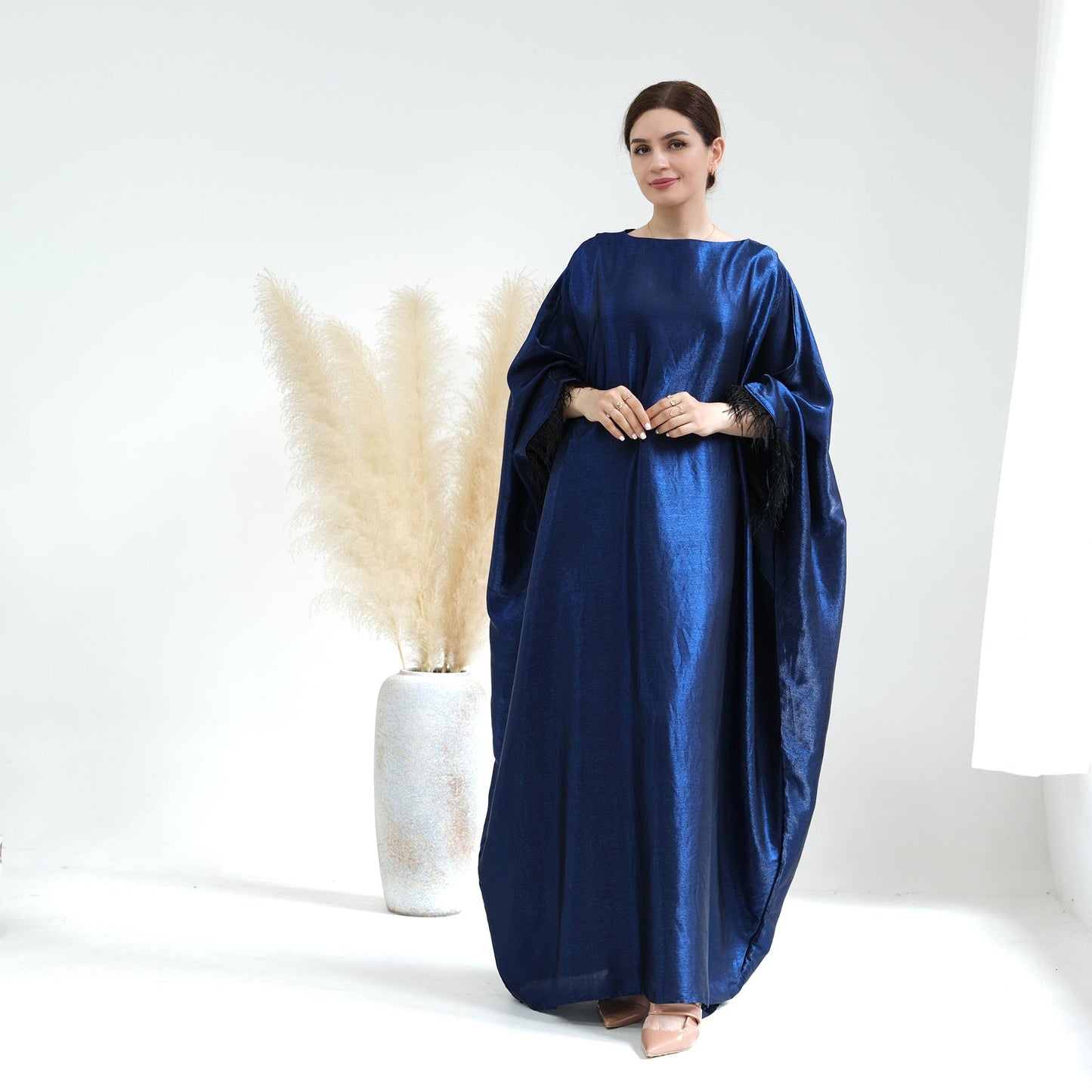 Party Sweater Sleeve Abaya Evening Dress