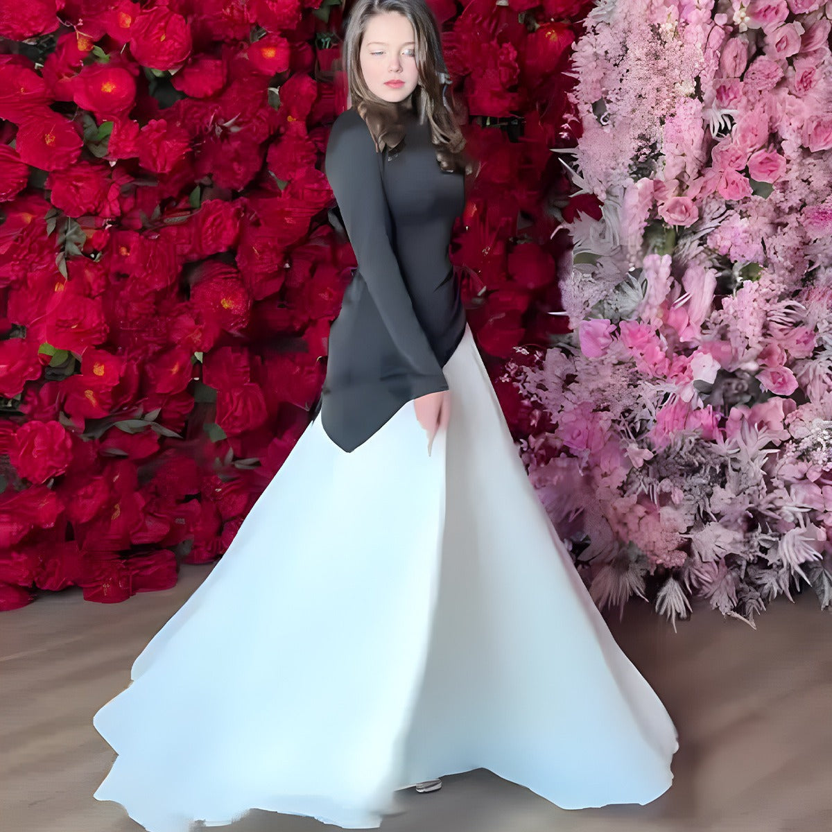 Panelled with Pleated Waists for Oversized Dresses