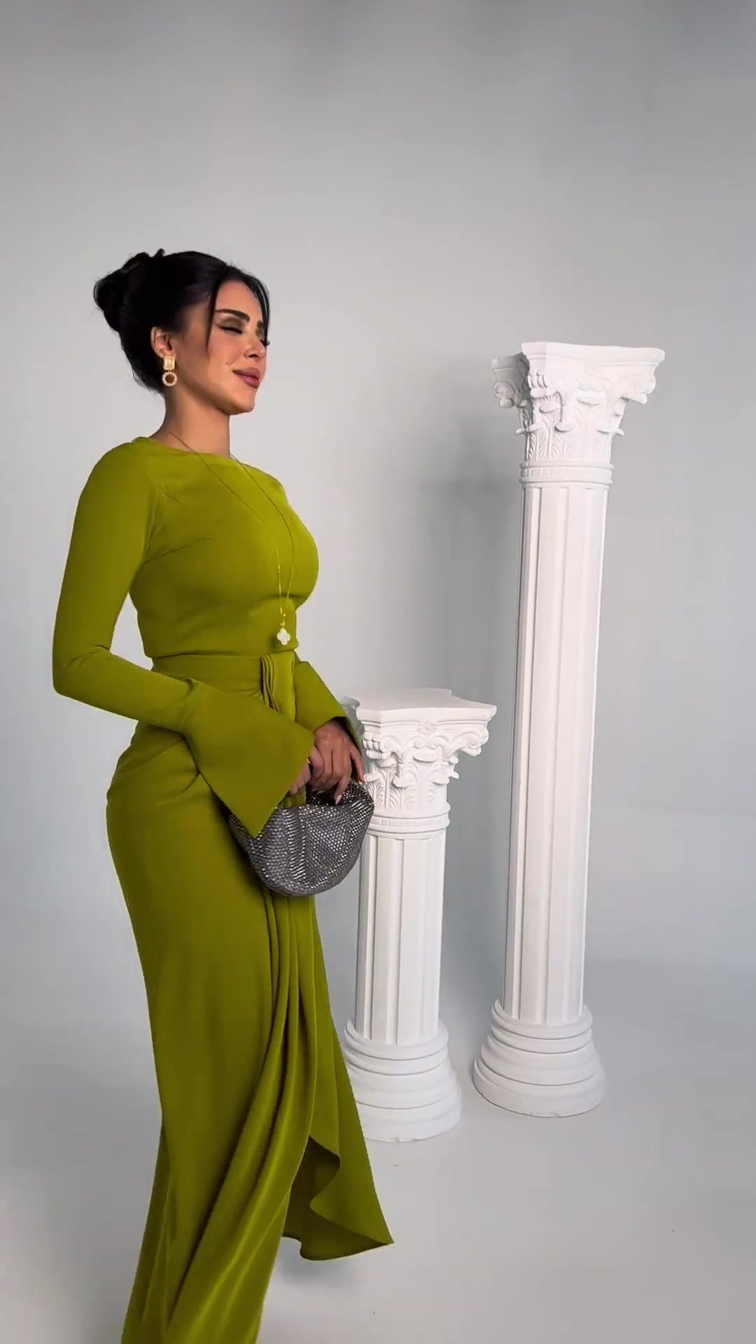Women's Satin Banquet Maxi Dress