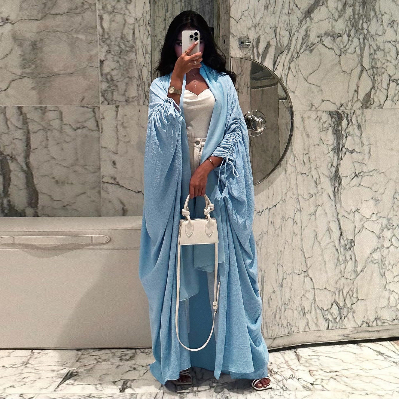 Trendy Open Abaya Style Robe