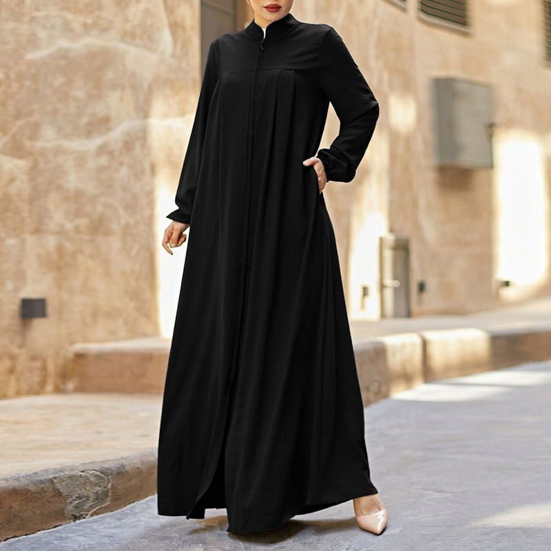 Women's Stand-Up Collar Decent Dress