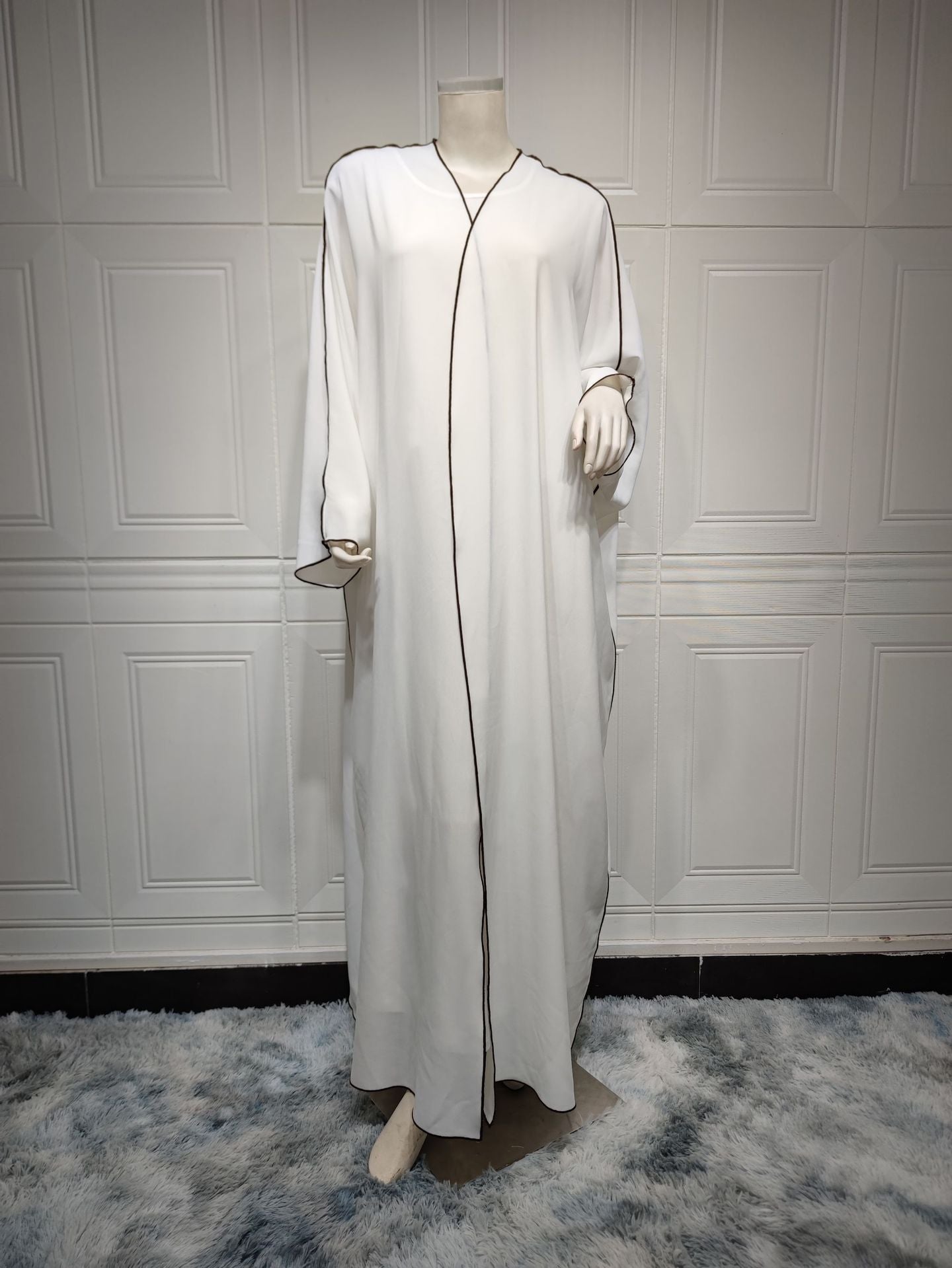 Chic Open Front Abaya Dress
