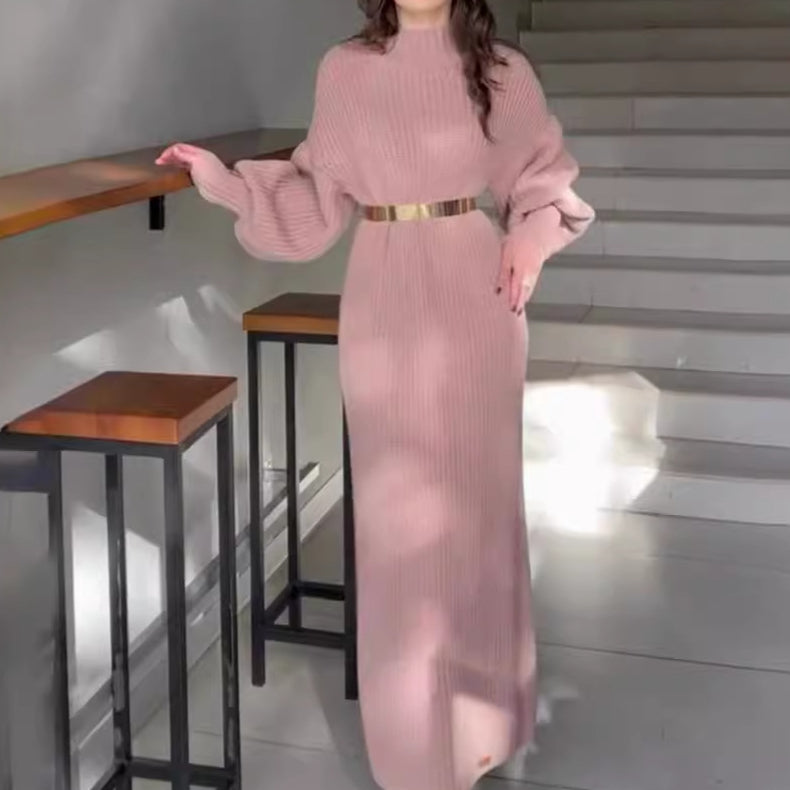 Women's Lazy Knitted Maxi Dress