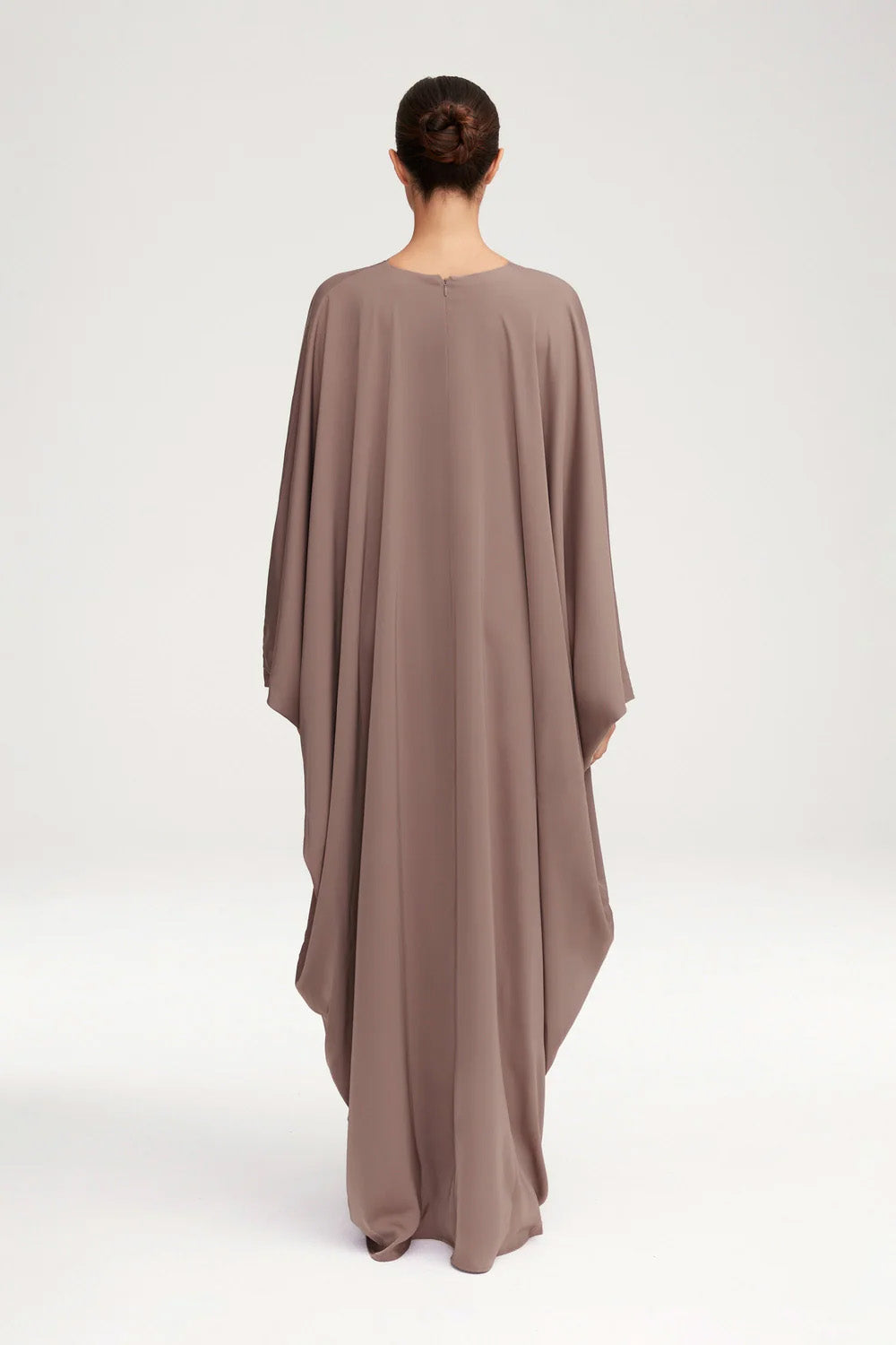 Women's Fashion Satin Robe Dress-Deep Taupe