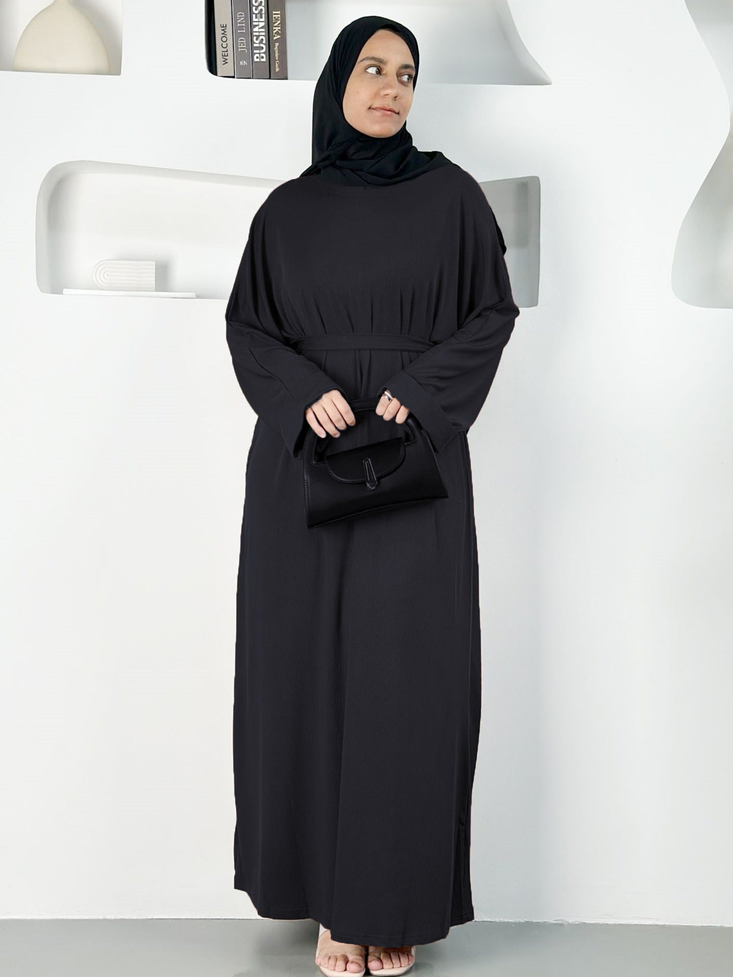 Essential High Spandex Daily Sloid Abaya