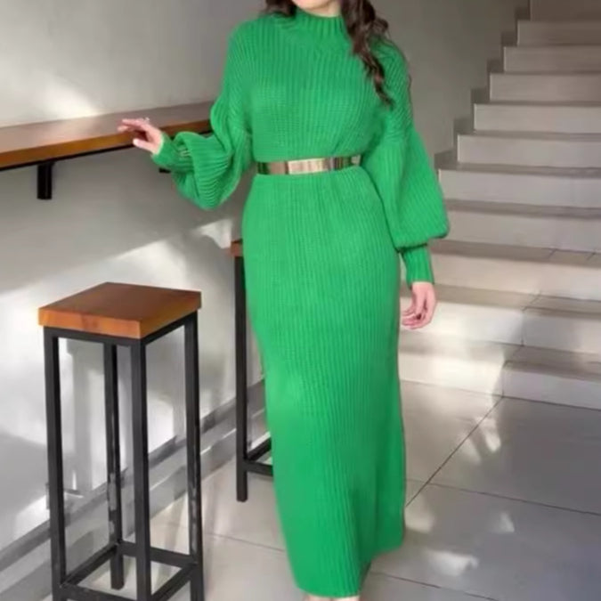 Women's Lazy Knitted Maxi Dress