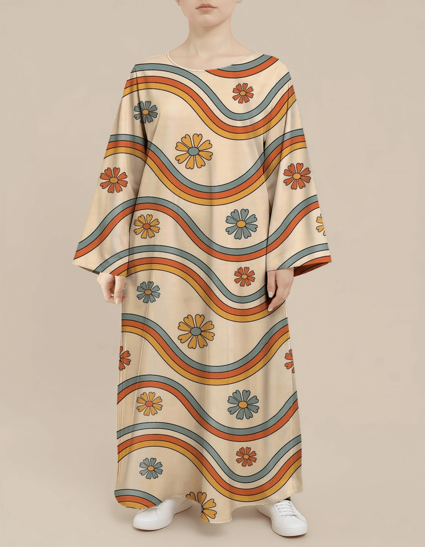 Plus Size Floral Nursing Kaftan