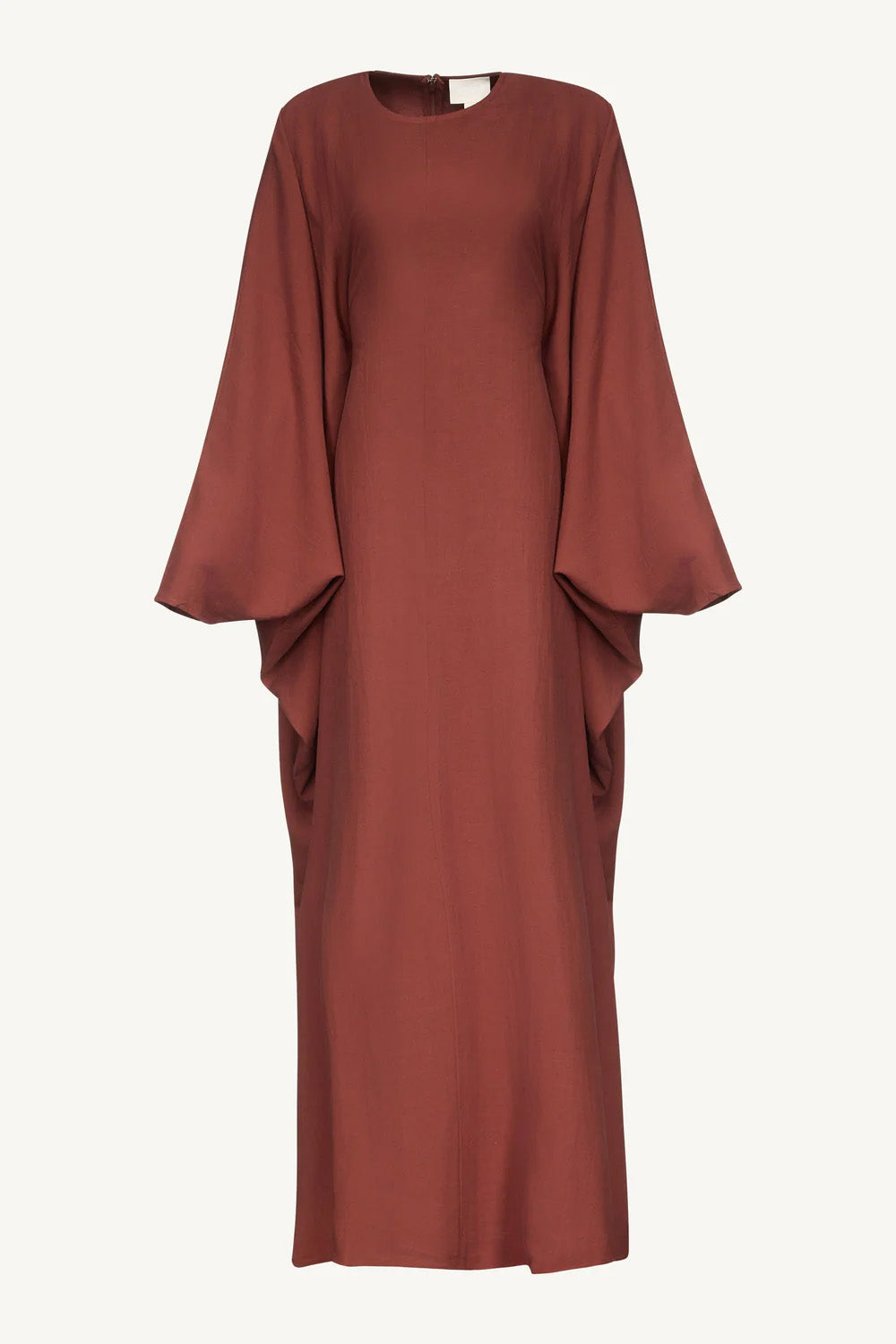 Ladies' Comfortable and Stylish Round-neck Dress-Brown