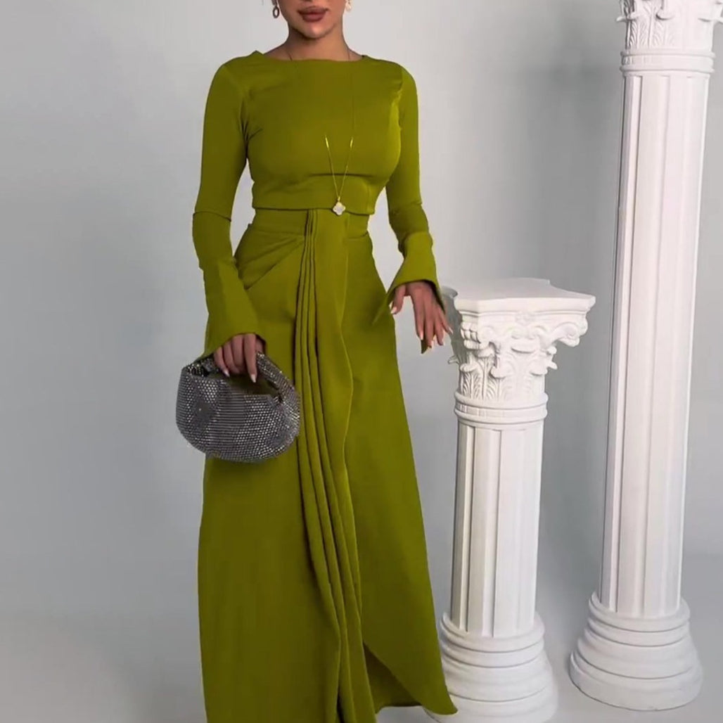 Women's Satin Banquet Maxi Dress